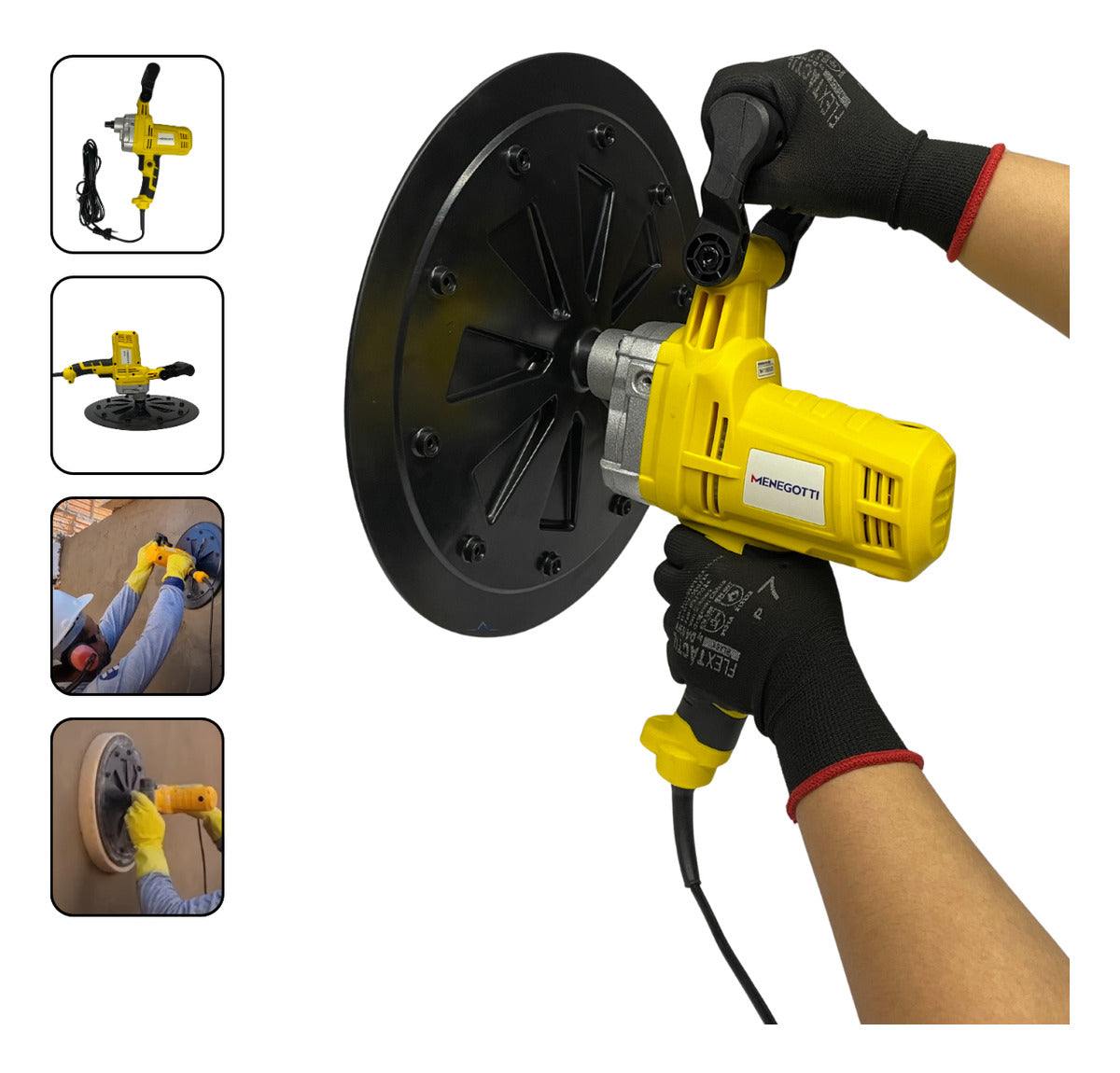Desempenadeira Elétrica Para Reboco Mde 1200w Menegotti 110V/220V