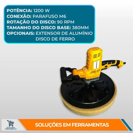 Desempenadeira Elétrica Para Reboco Mde 1200w Menegotti 110V/220V