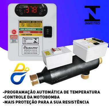 Aquecedor Elétrico para Piscina Até 40 Mil Litros Automático
