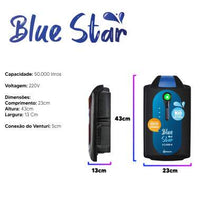 GERADOR DE OZONIO LINHA BLUE STAR 1.000 ( ATE 25 MIL LITROS) PANOZON