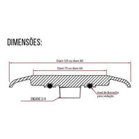 Luminária de Led Para Piscina 9W Azul em ABS Iluctron