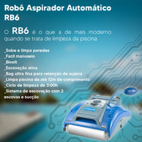 Robô Aspirador Automático Sodramar RB6