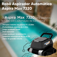 Robô Aspirador Automático Nautilus Aspira Max 7320 Para Piscinas De Até 2,5m