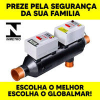 Aquecedor Elétrico para Piscina Até 20 Mil Litros Manual Com Termômetro