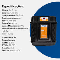 Terma Max 02 Até 40m³ Trocador De Calor Nautilus